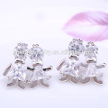 2018 wholesale zircon fashion earring love couple earrings